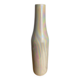 Ceramic vase, iridescent mother-of-pearl color
