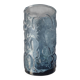 Blue glass with fruit relief decoration