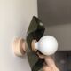 Jelly Ceramic Wall Light - Coconut Square - Olive