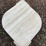 Travertine coffee table