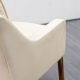 Sled armchair, teak, white leather, Kill International edition