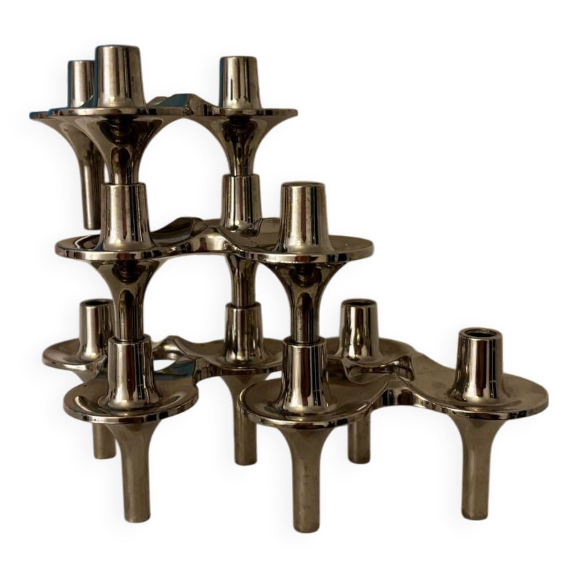 Set of 4 Orion candle holders from Nagel