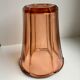 Vase en verre coloré rose années 50-60