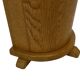 Vintage umbrella holder in oak basket storage design of the 1960s minimalis