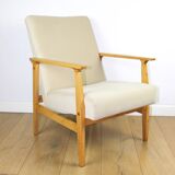 Classic armchair Vintage 70s beige - Jade series