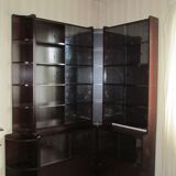 Scandinavian style angle bookcase, modular, 1970s