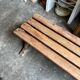 Wooden slatted bench ☐ 97 x 40 cm