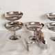 Set of 6 vintage ice cream cups on foot, in 18/10 stainless steel (ref 18)