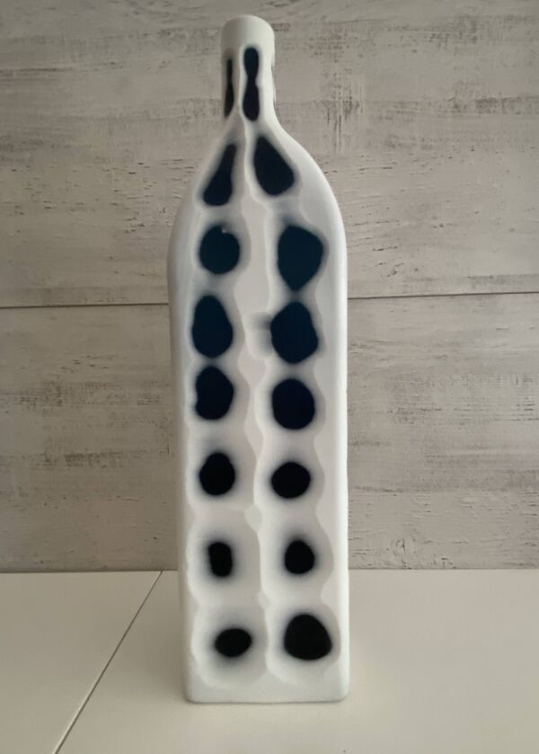 Contemporain Duo de Vases Bouteilles Soliflores KARE Design Verre Céramique