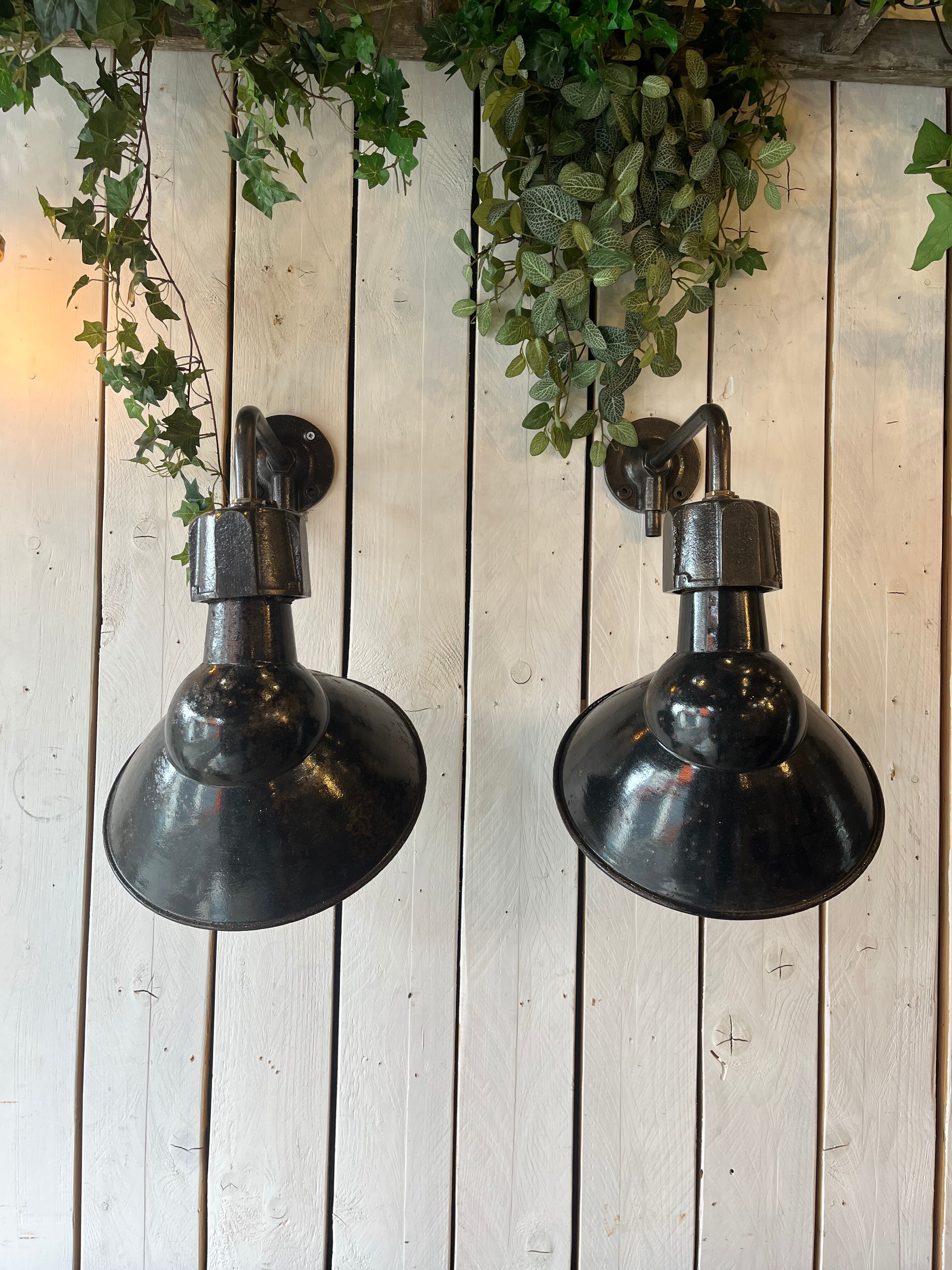 Old pair of gal lamps