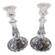 Pair of baccarat candlesticks