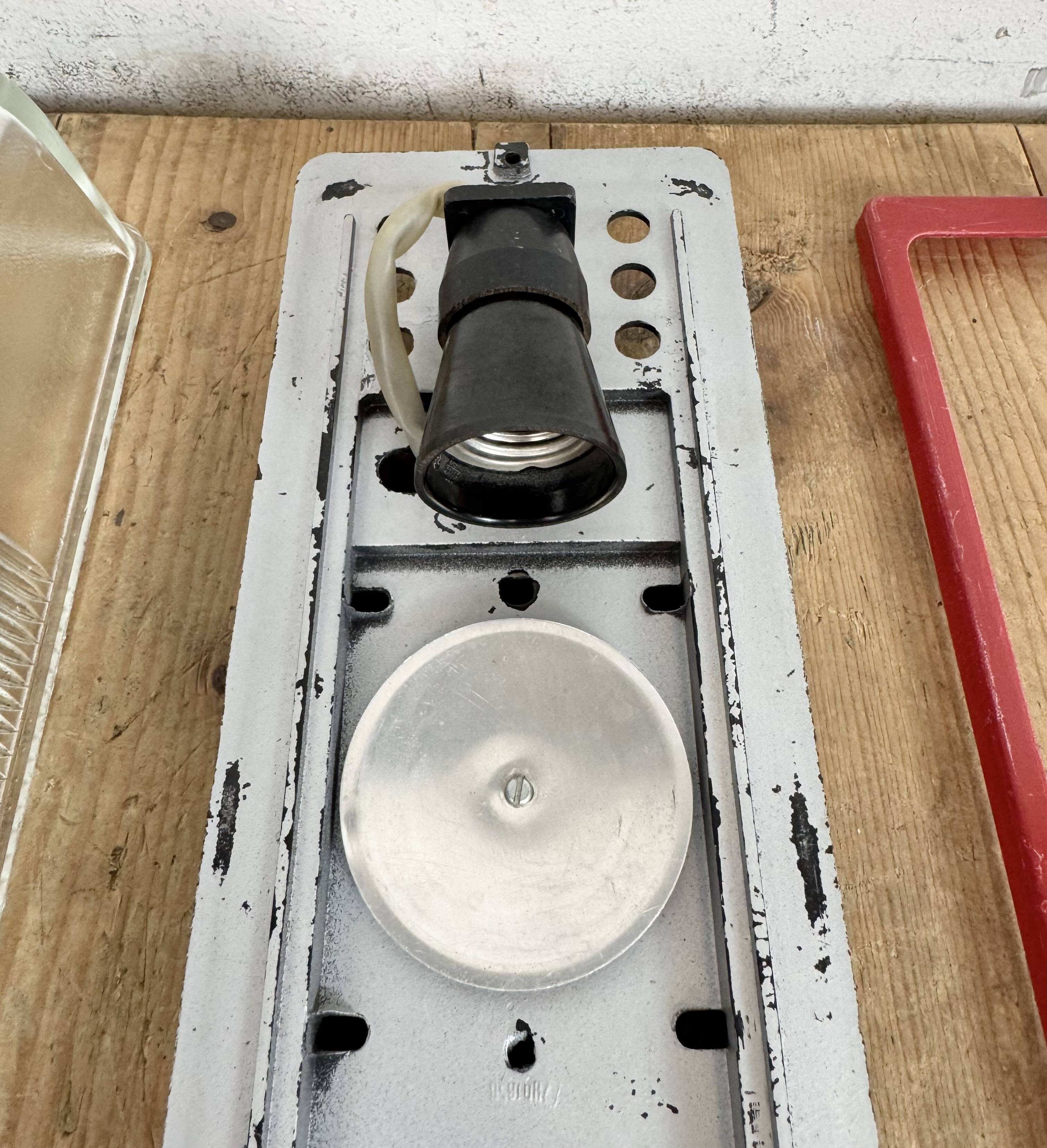 Red Industrial Bakelite Wall Light from Elektrosvit, 1970s