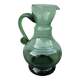 Vintage green blown glass pitcher