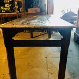 Large country table in cherry wood, late 1800s