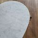 Table basse en marbre blanc de carrare