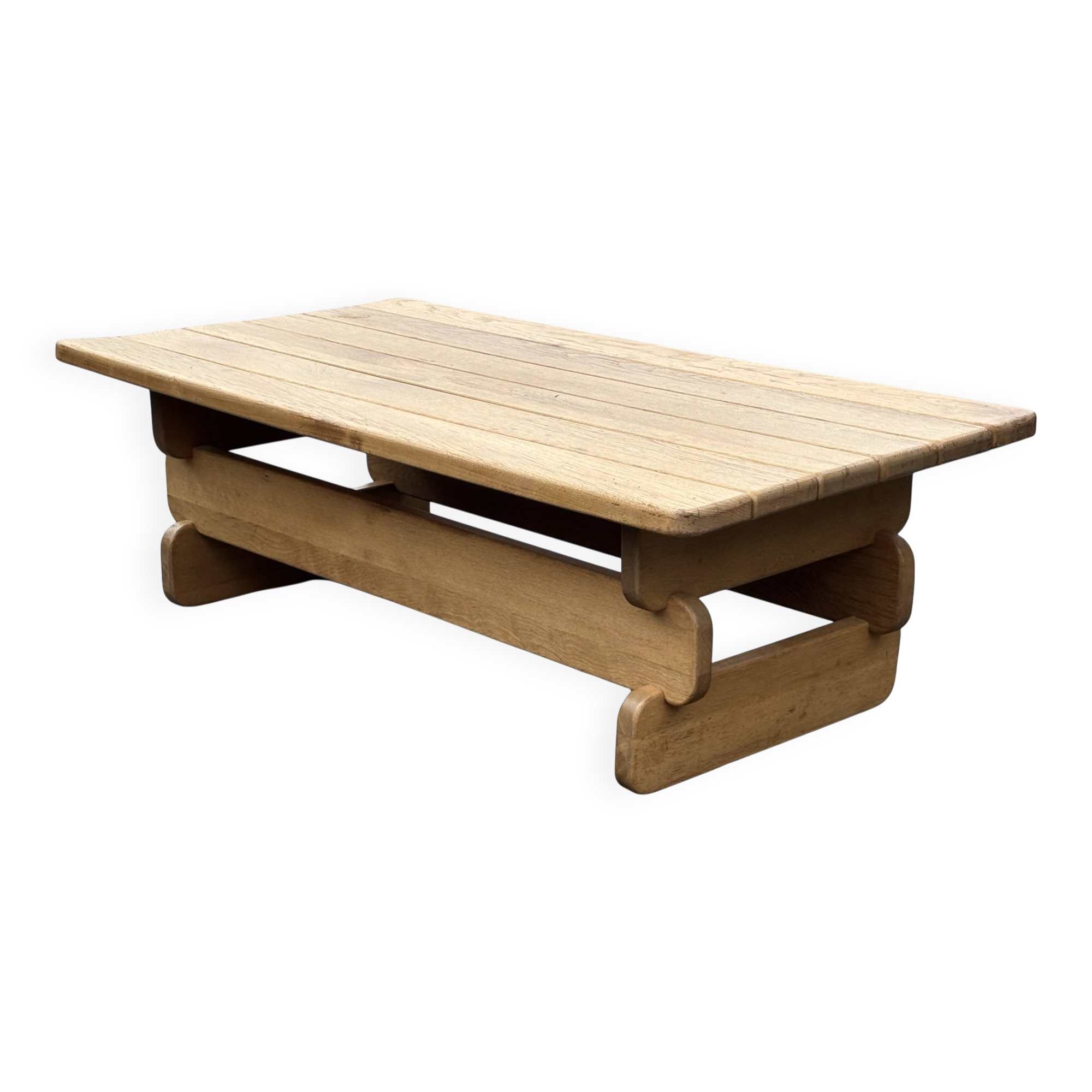Table basse brutaliste, années 70