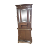 Wooden and brass cloakroom