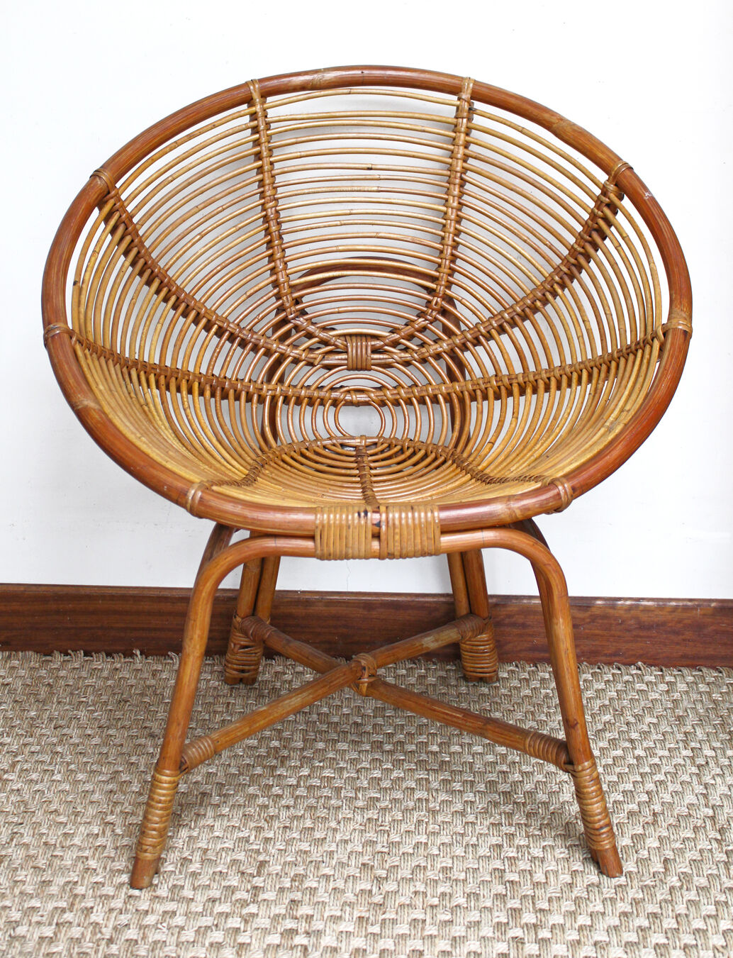 Rattan armchair