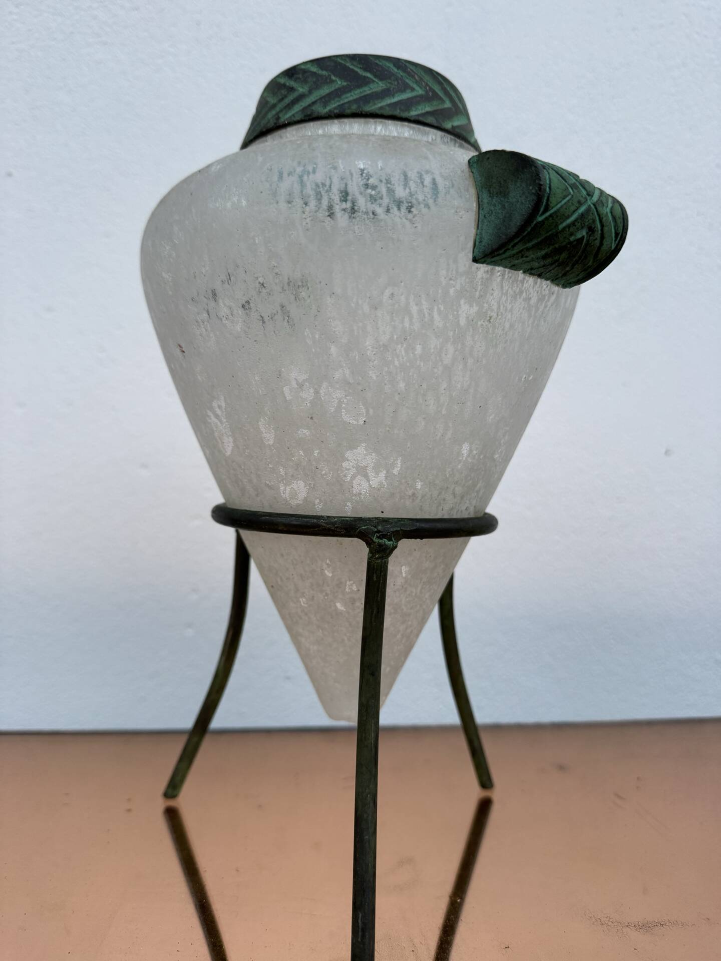 Vase verre Murano Scavo années 80