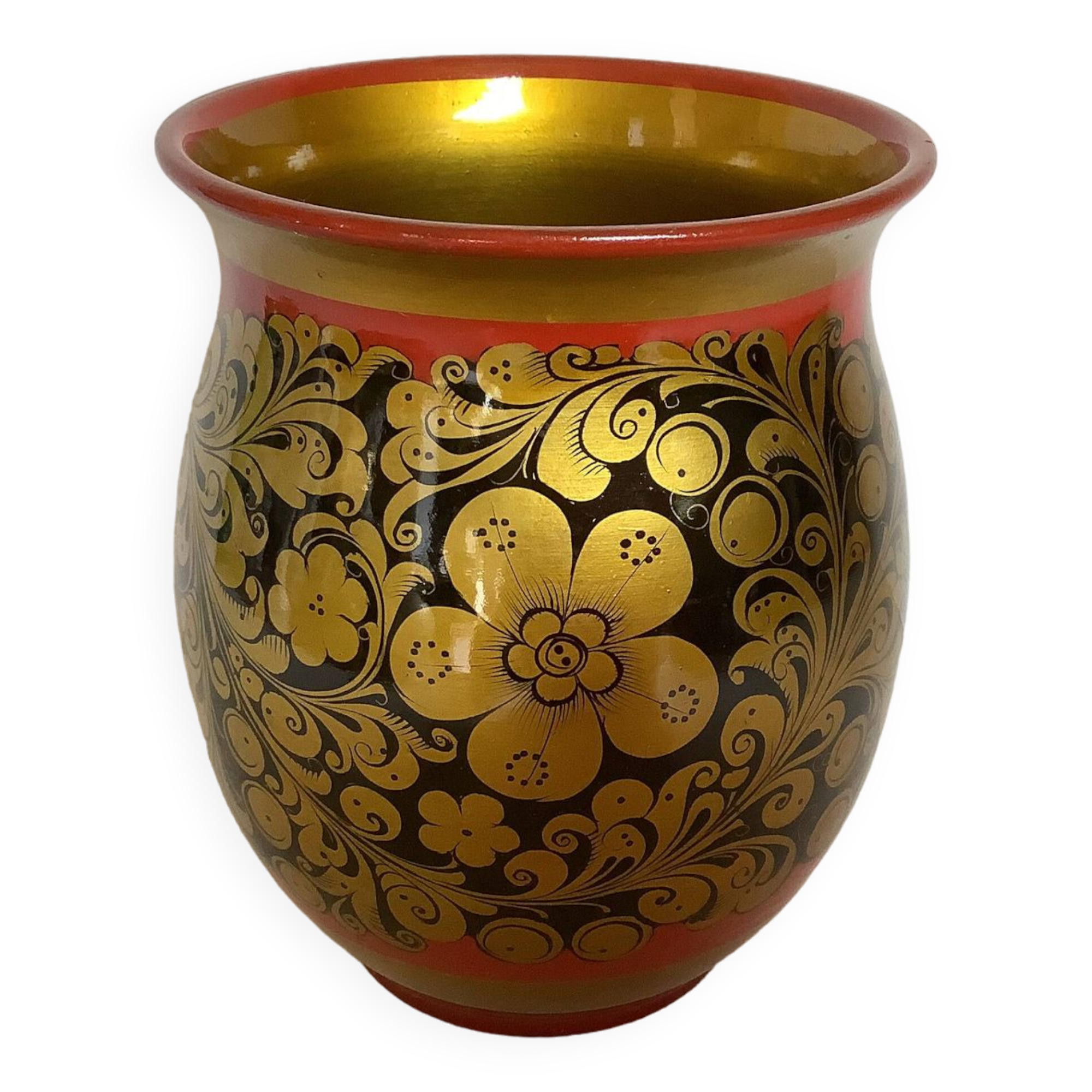 Russian Khokhloma vase