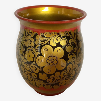 Vase russe khokhloma