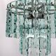 Italian cut glass chandelier by Zero Quattro. 1970s