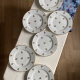 Six Limoges porcelain dessert plates