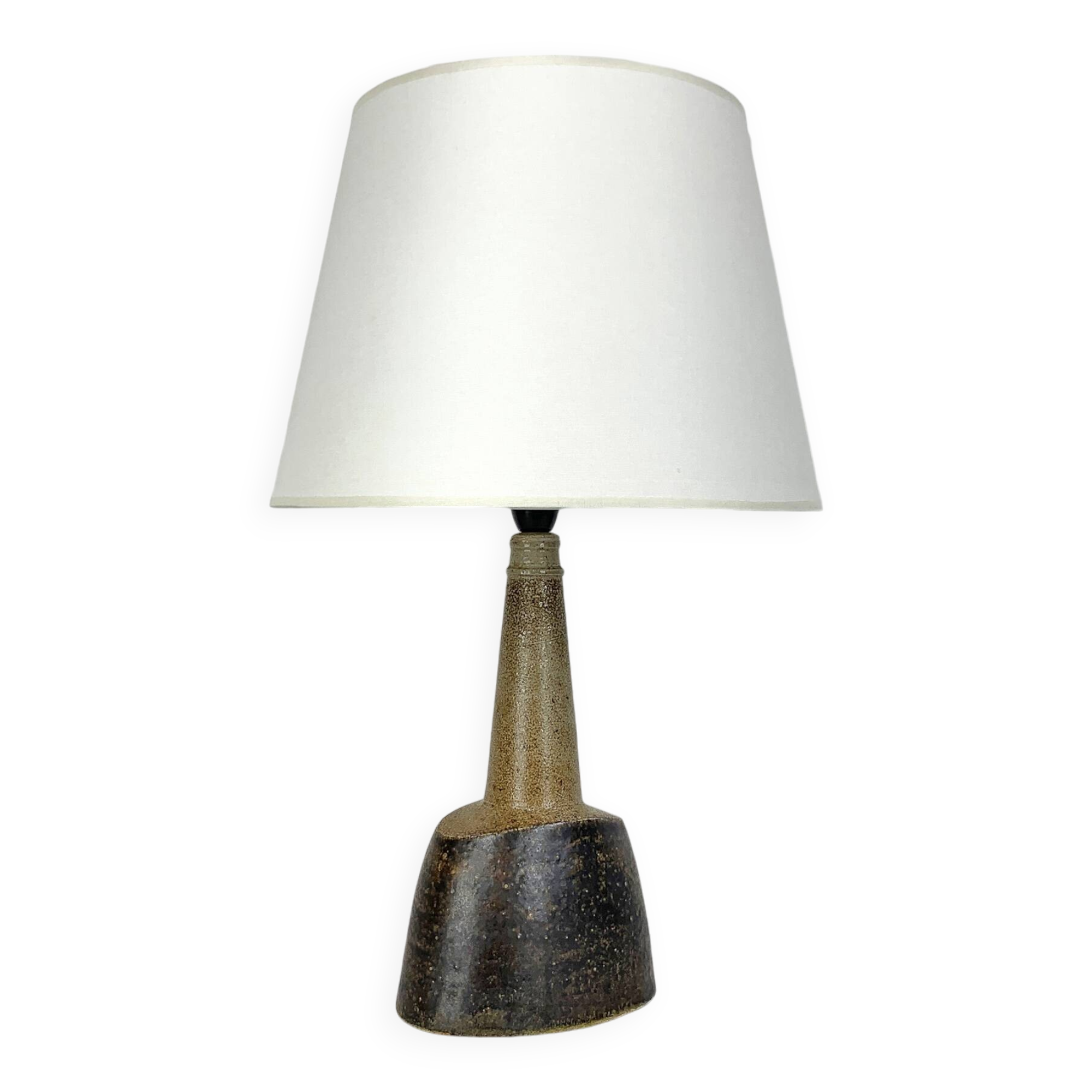 Oval ceramic table lamp, Nils Kähler for HAK, Denmark, 1970