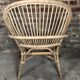 Fauteuil en rotin vintage