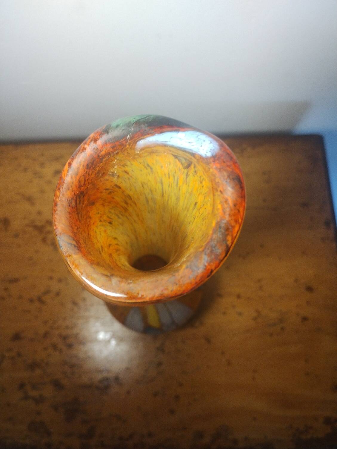 Blown glass vase