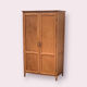 Armoire parisienne vintage hêtre 1970