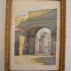 The Rhône Gate in Avignon around 1900, aquatint engraving signed.