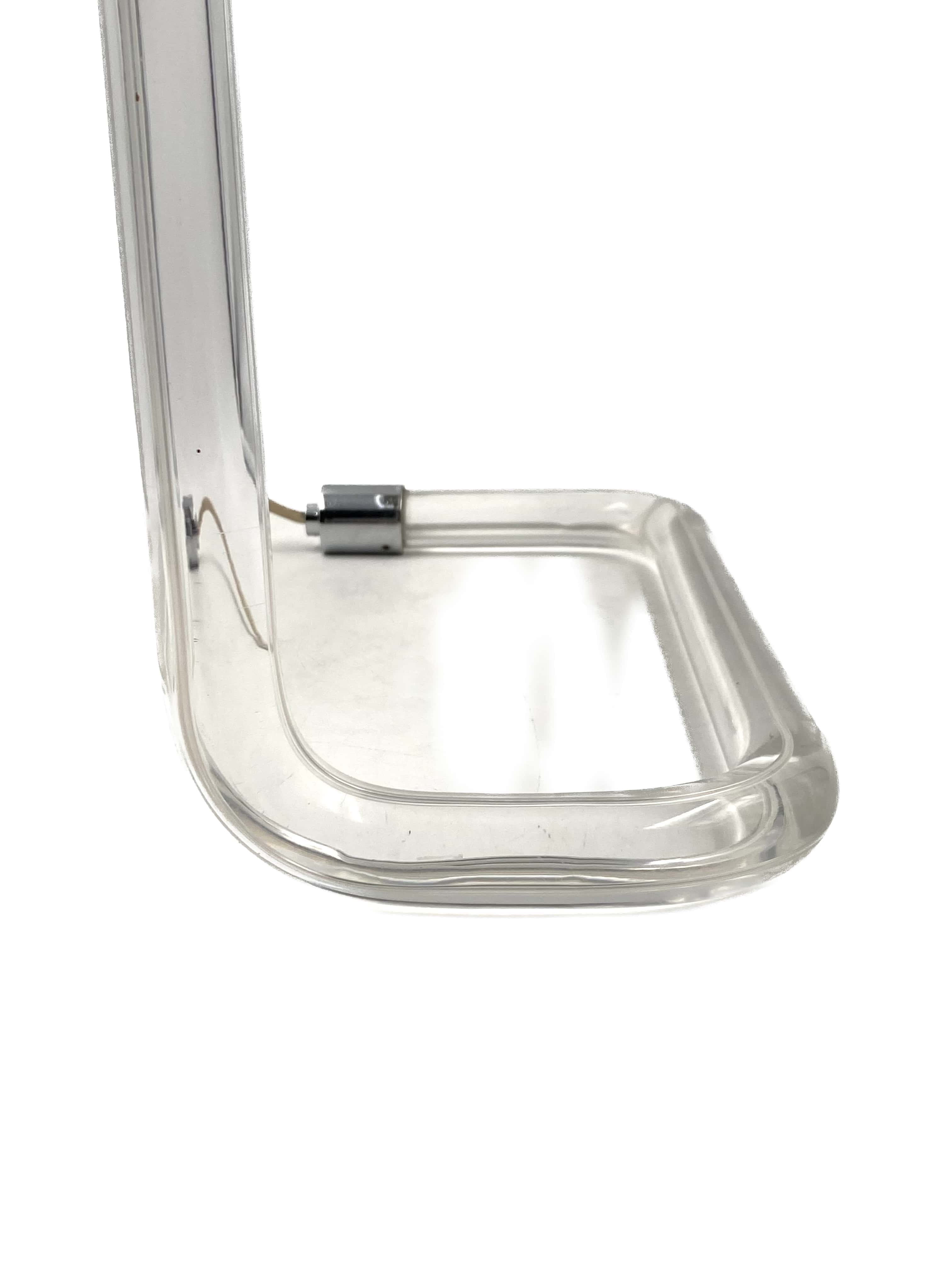 Peter hamburger, crylicord modernist crylicord desk lamp, knoll international, 1960s