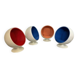 4 x fibreglass ball chair 1980s