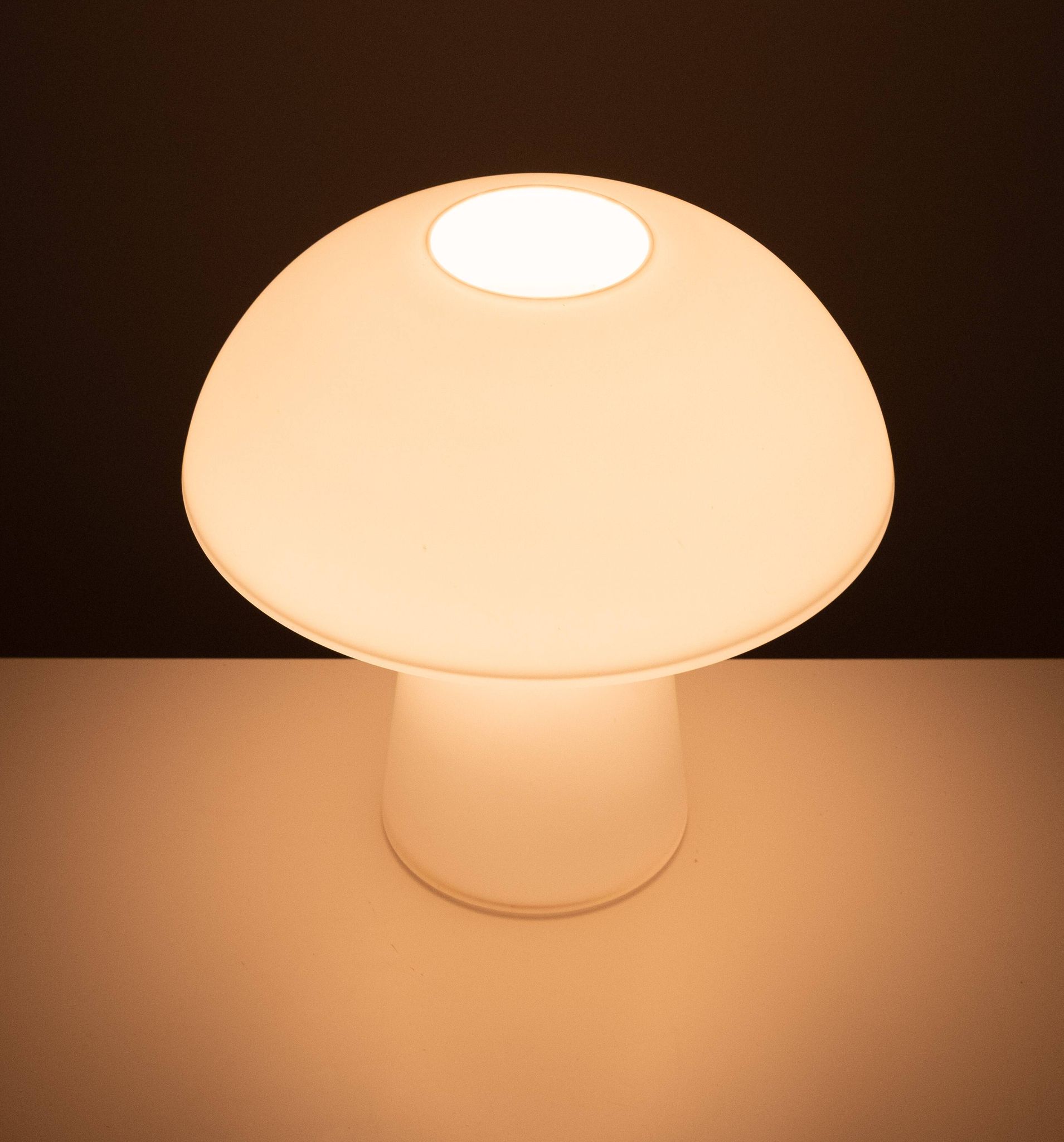 Large Mushroom Table lamp by Glasshutte Limburg Germany 1970s