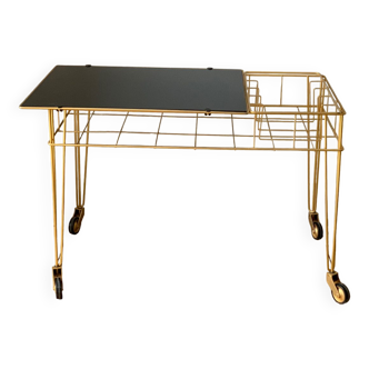 Vintage dessert table on wheels