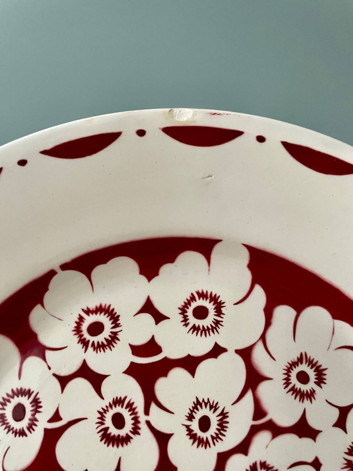 Série de 8 assiettes plates Digoin Sarreguemines « Duroc »
