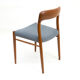 Danish teak chairs model 75 by Niels Otto Møller, Set of 4