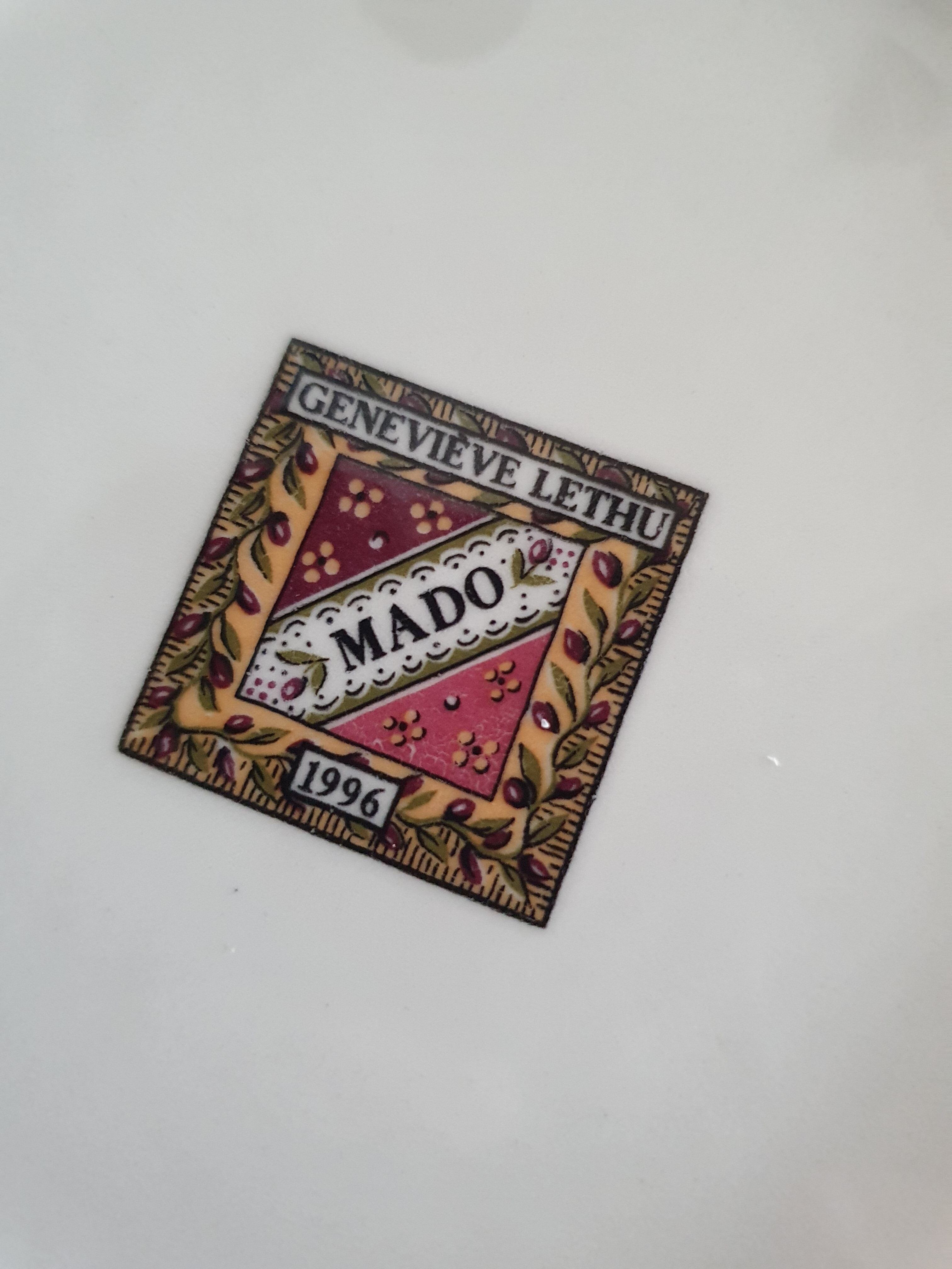 Pattern plate Geneviève lethu Mado