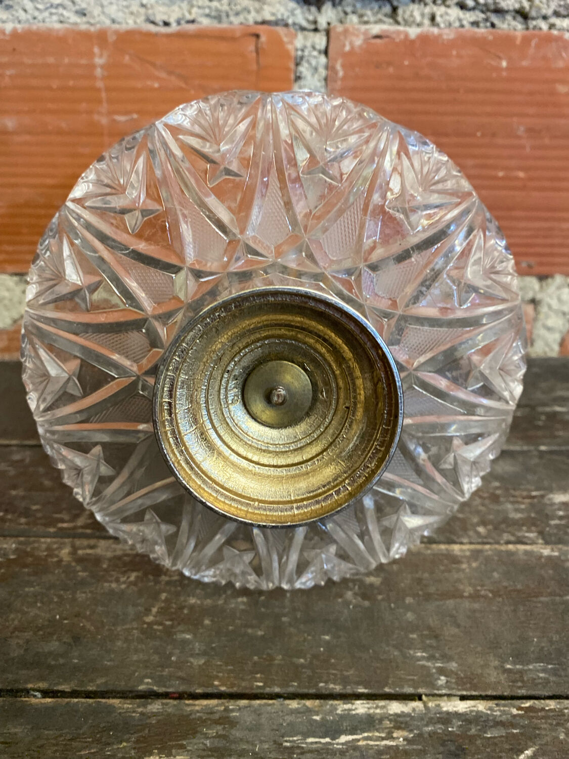 Cake Stand Antique Crystal + Gilded Bronze Trays #