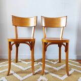 Pair of Baumann bistro chairs