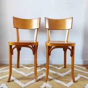 Pair of Baumann bistro chairs