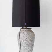 Jasba "Cortina" ceramic table lamp with crackled glaze, mid-century style, 1950s.