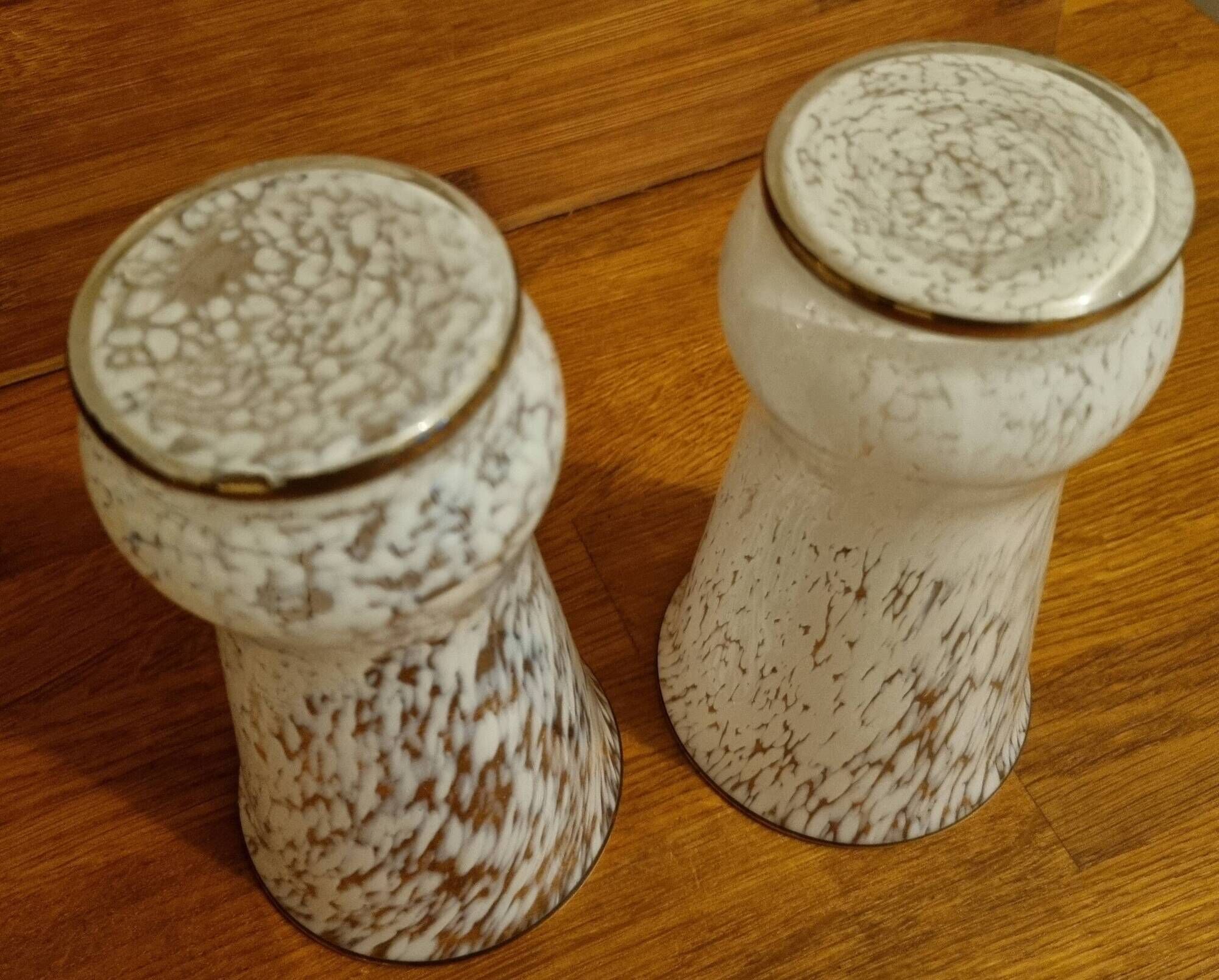 Pair of glass vases from Clichy, late 19th/early 20th century