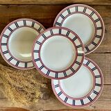 4 assiettes Moulin des Loups « Basque »