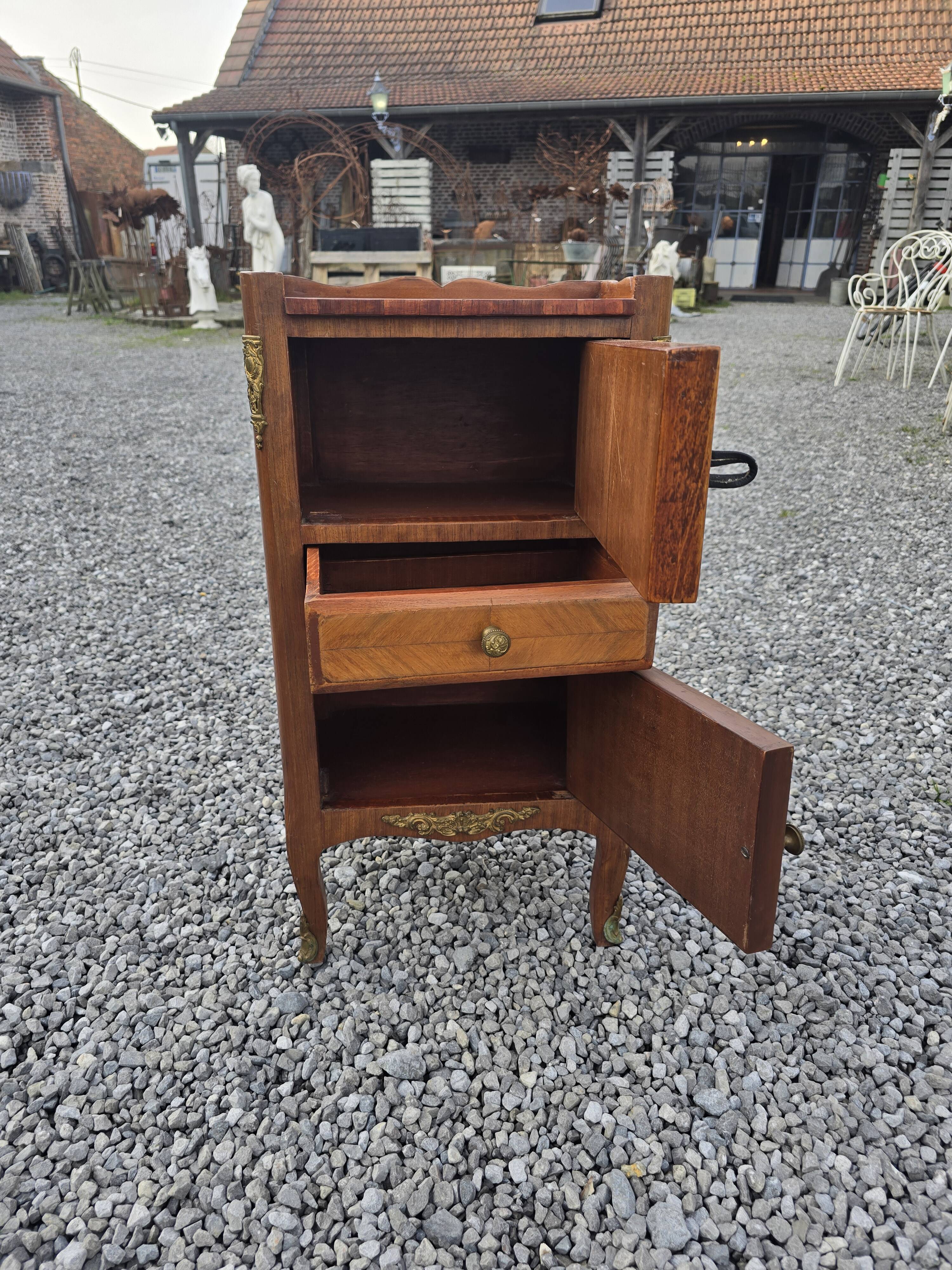 Fake book bedside table with doors