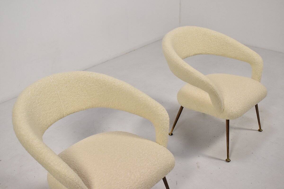 Set of Italian DU 55 Armchairs by Gastone Rinaldi for Rima, 1950s
