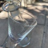 Crystal decanter and glass