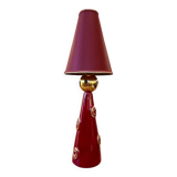 Longwy Enamels Candlestick Lamp