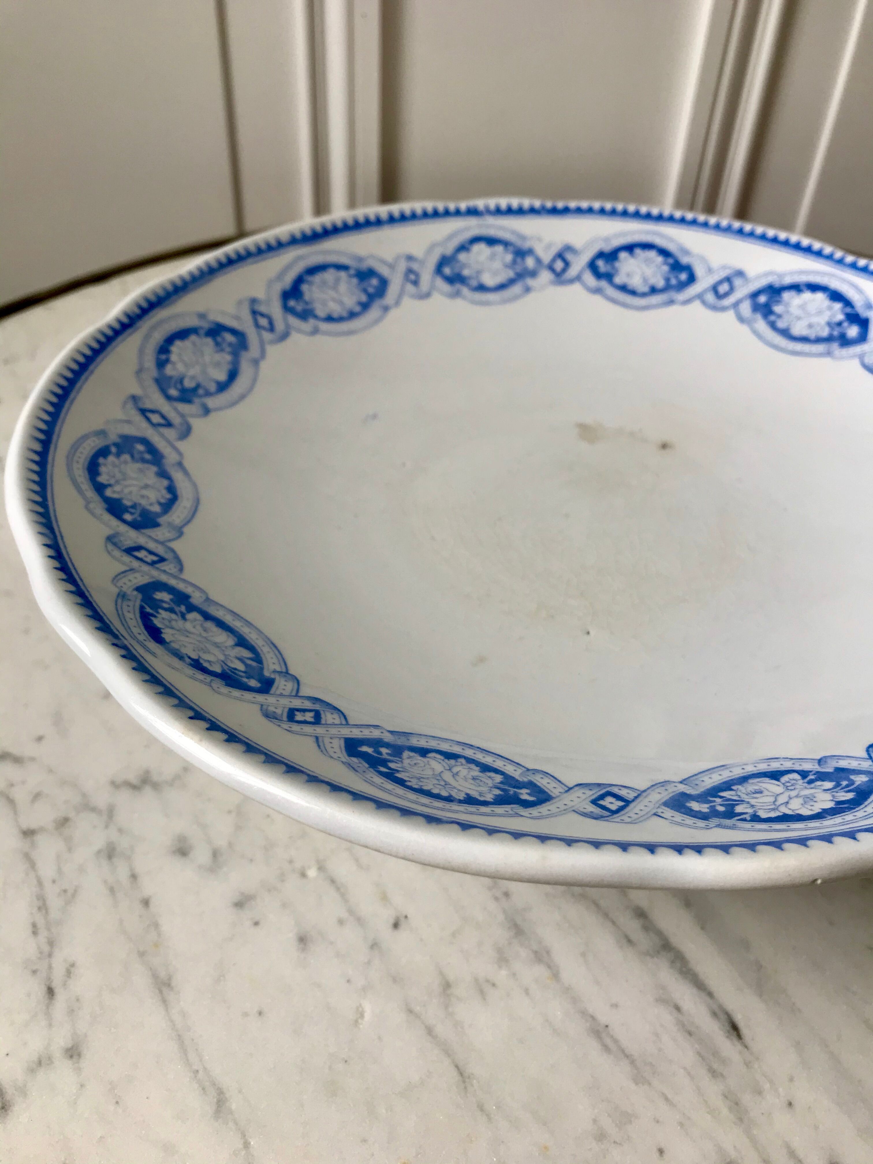 Serving dish Terre de Fer late XIXth